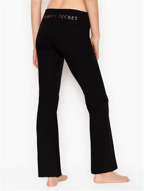 victoria secret flare pants|victoria's secret foldover yoga pants.